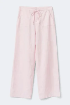 Linen blend trousers