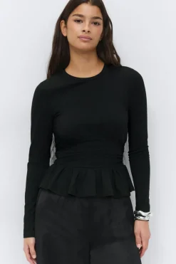 Long sleeve peplum top