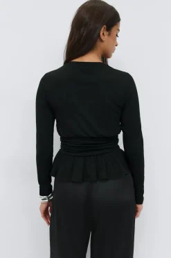 Long sleeve peplum top