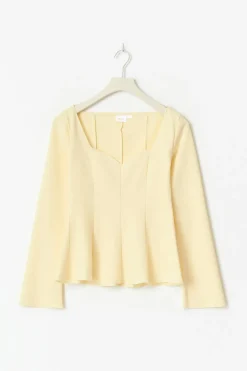 14+ long sleeve peplum top