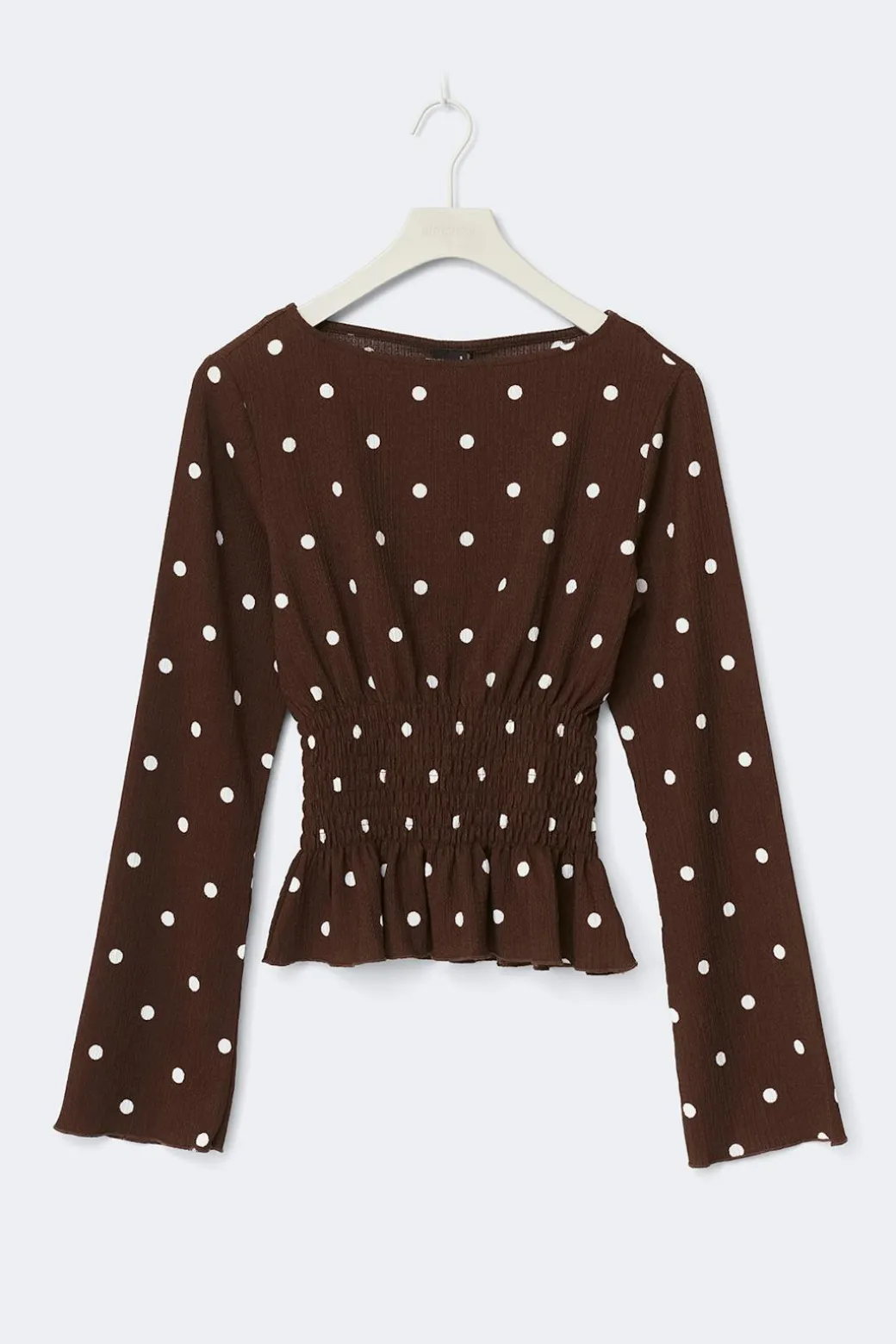 Long sleeve smock top