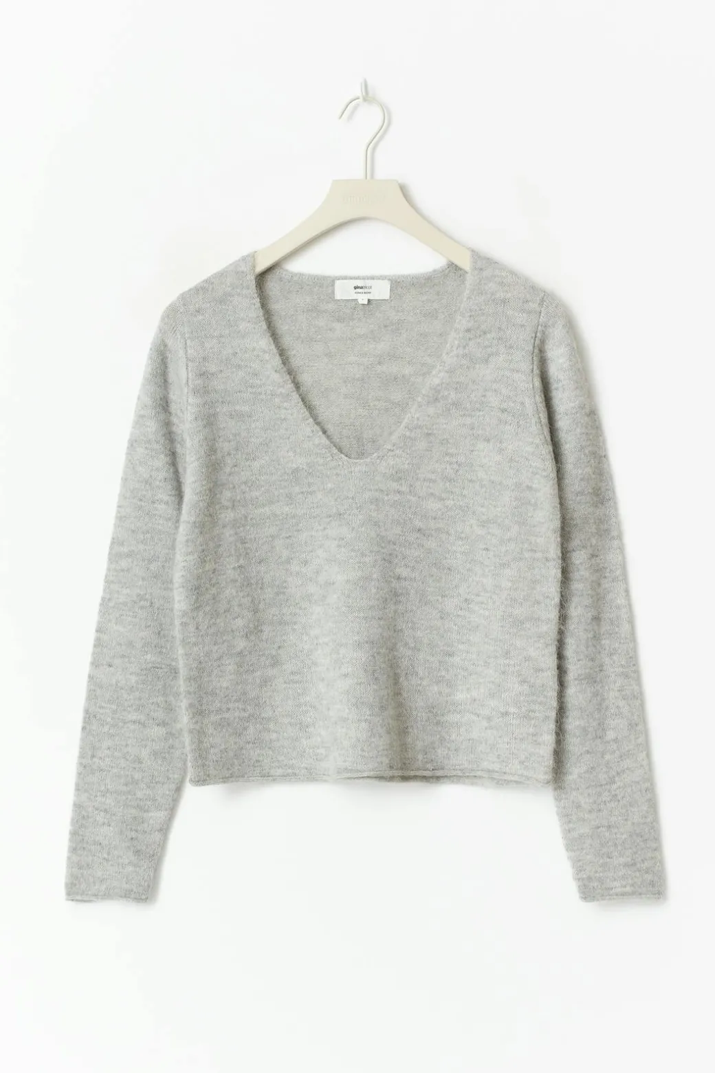 Loose v-neck knit sweater