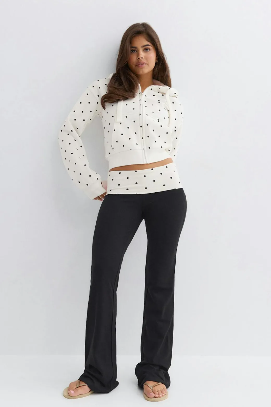 14+ low waist fold trousers