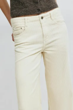 Low wide cord jeans