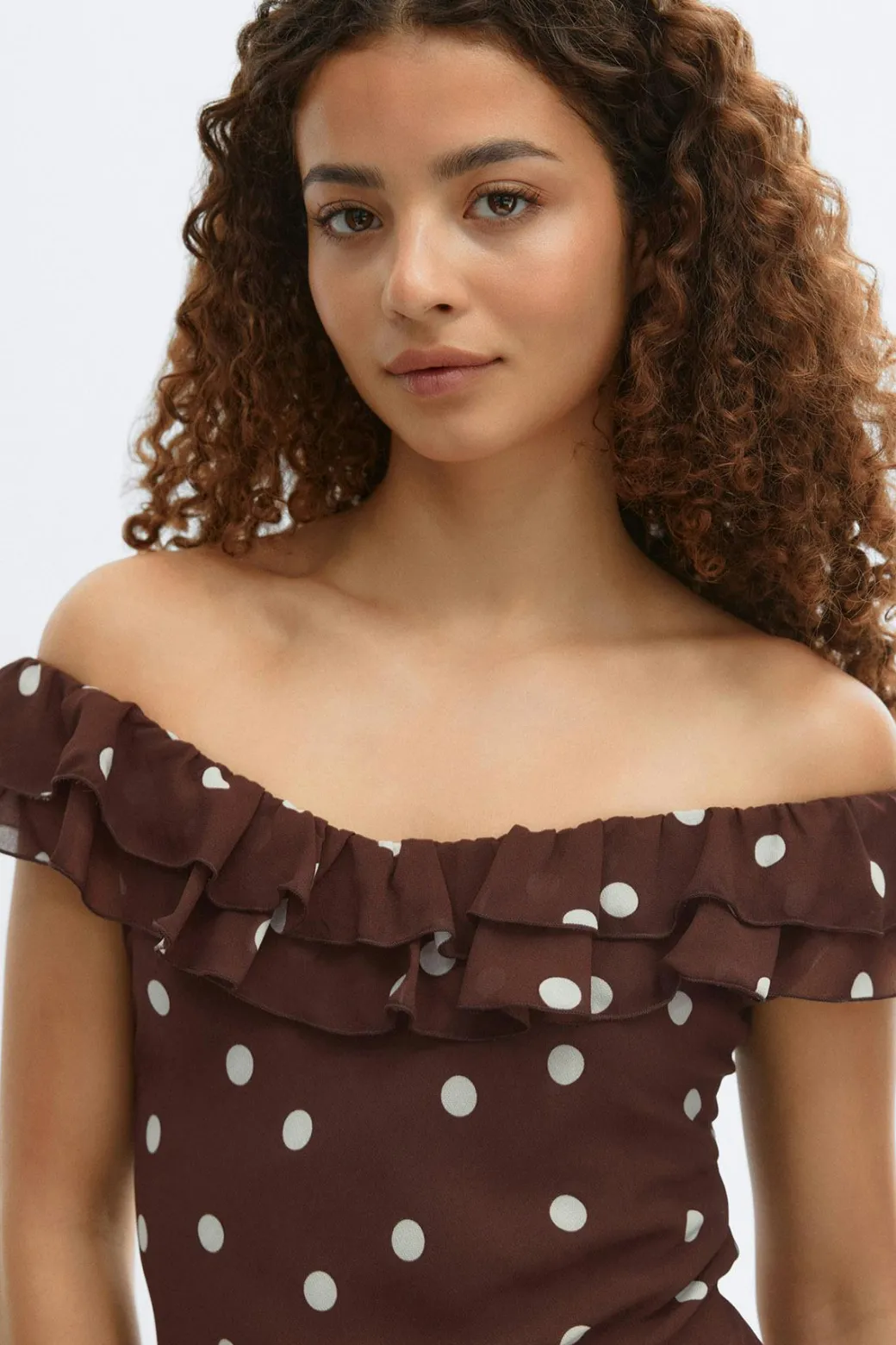 Maxi frill dress
