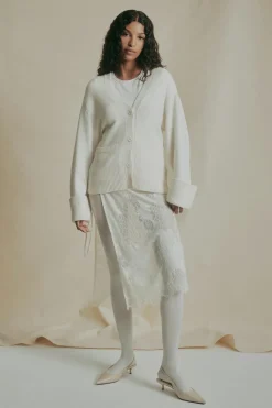 Merino wool knitted cardigan