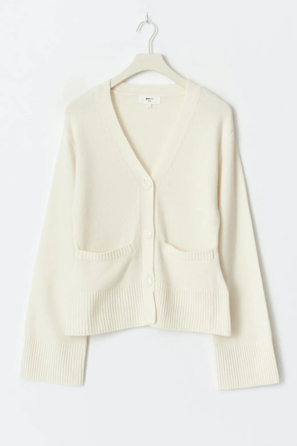 Merino wool knitted cardigan