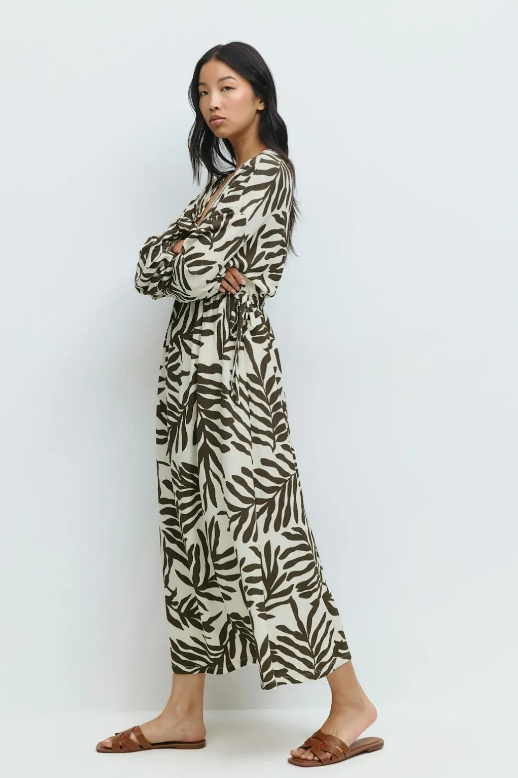 Midi wrap dress
