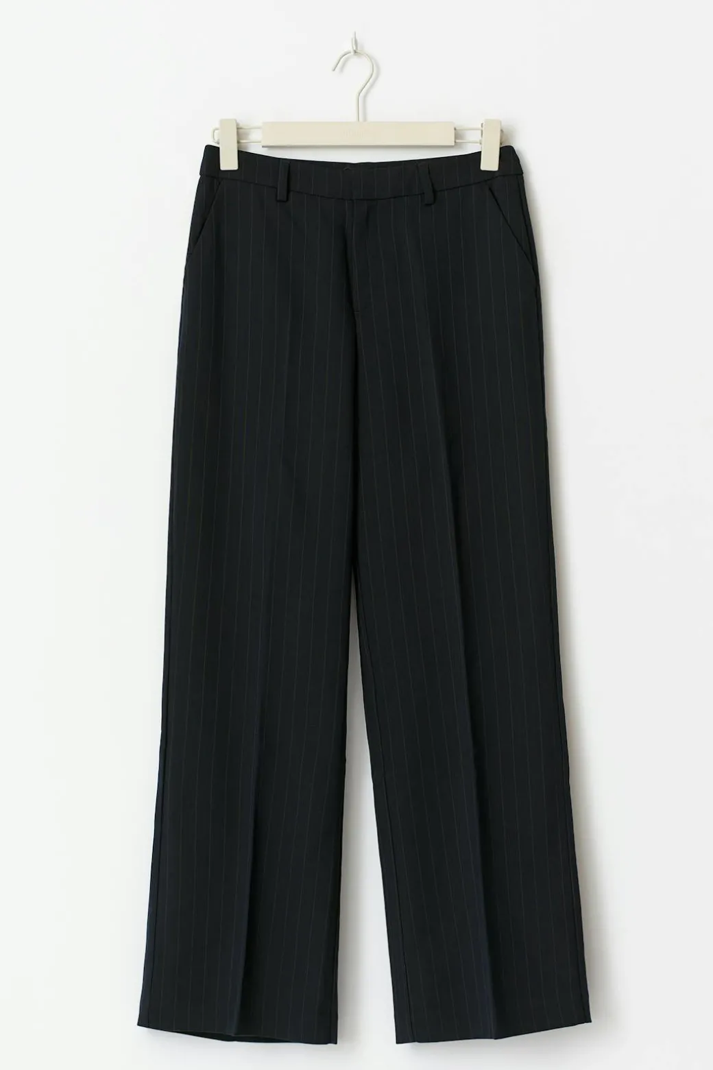 Mid waist straight trousers