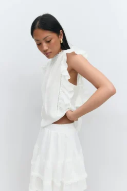 Mini boho frill top