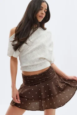 Mini frill skirt