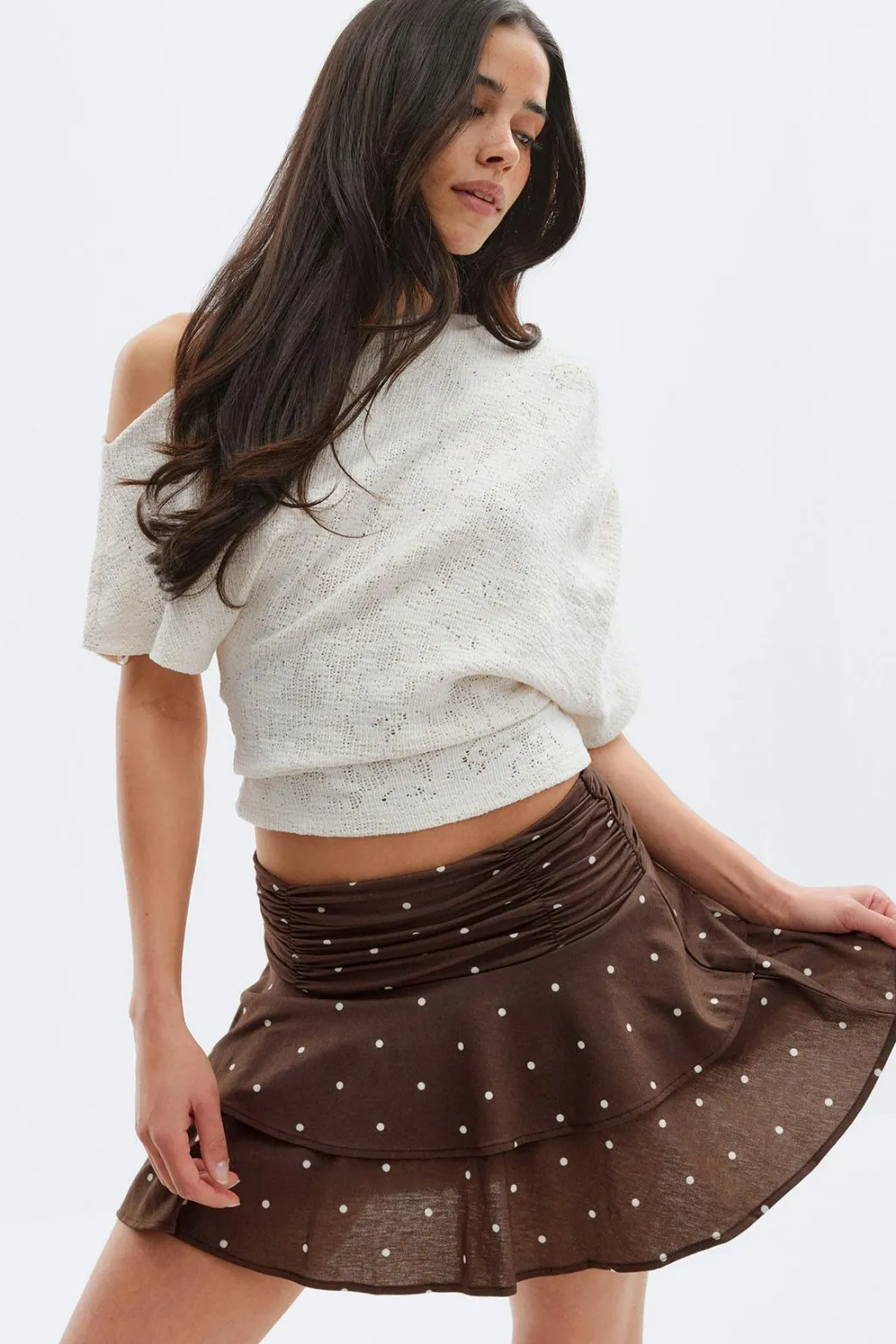 Mini frill skirt