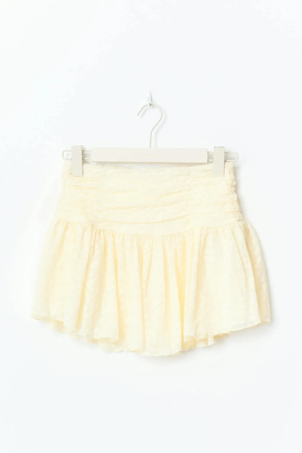 Mini lace skirt