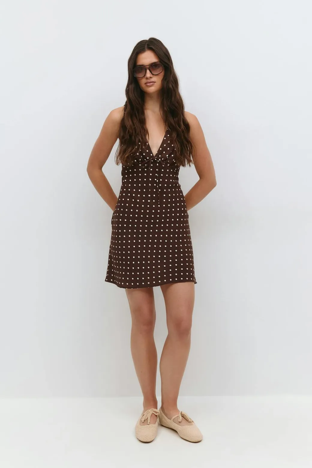 Mini slip dress