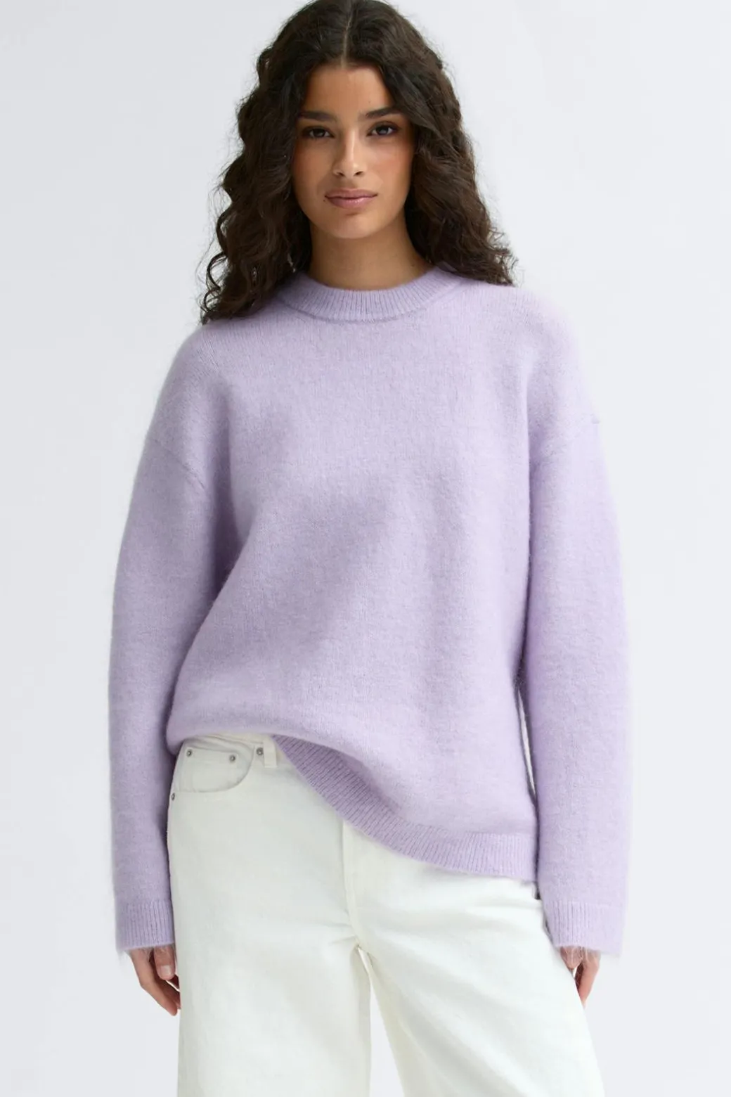 Mohair knitted sweater