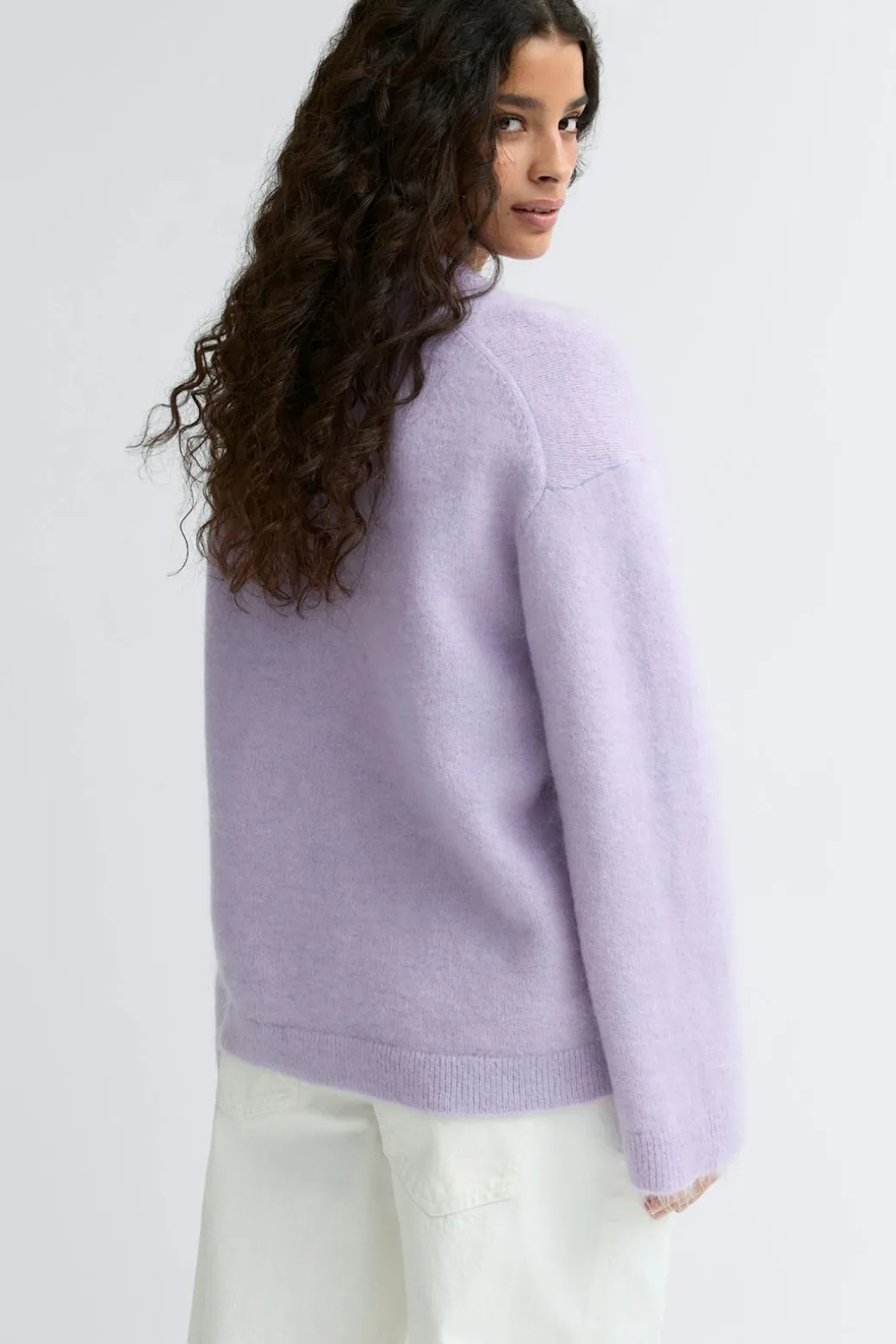 Mohair knitted sweater