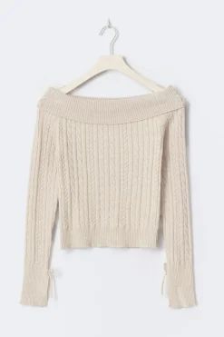 14+ off shoulder sweater