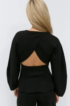 Open back sweater