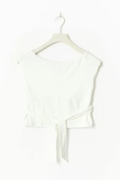 14+ open back tie top