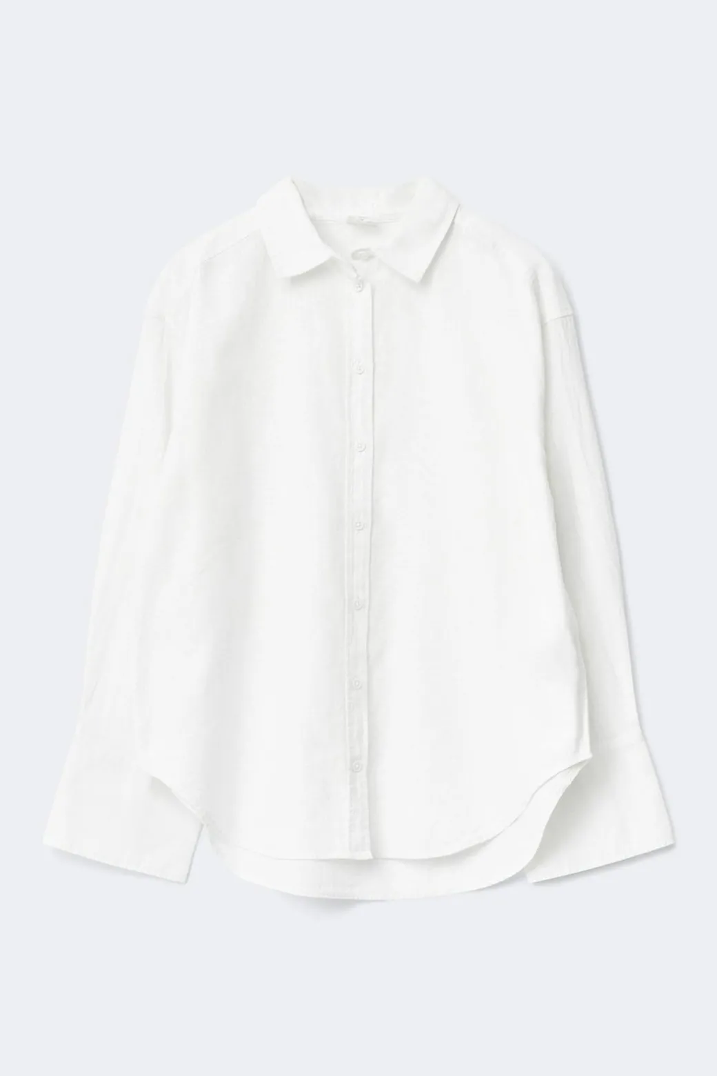 Oversized linen blend shirt