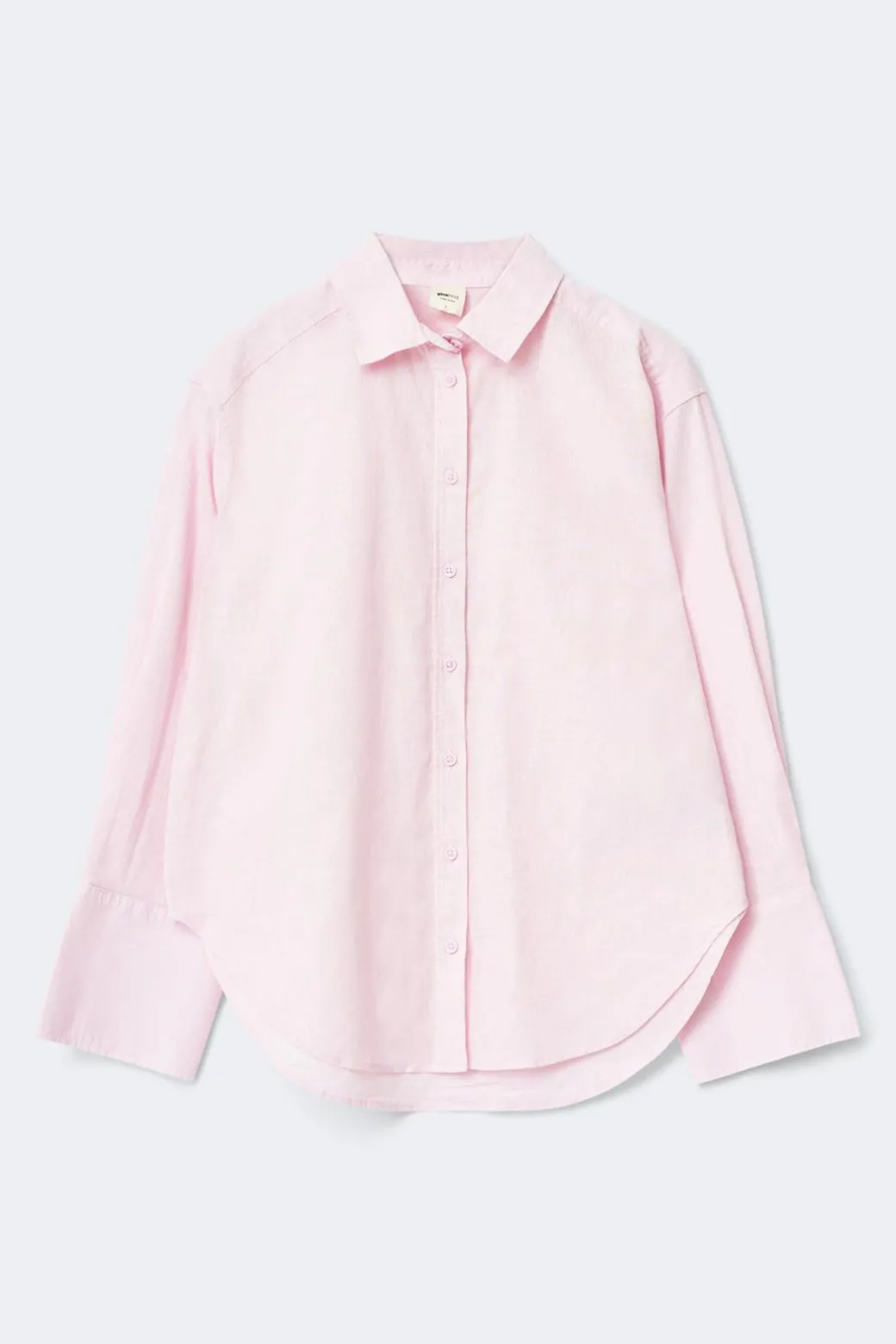 Oversized linen blend shirt