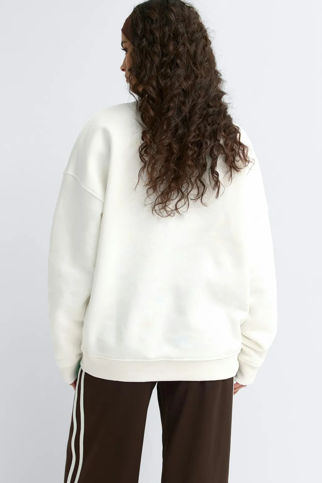 Oversized printed sweater