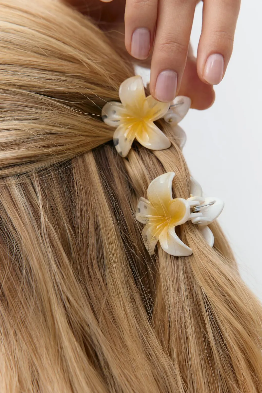 3-pack flower hair clip