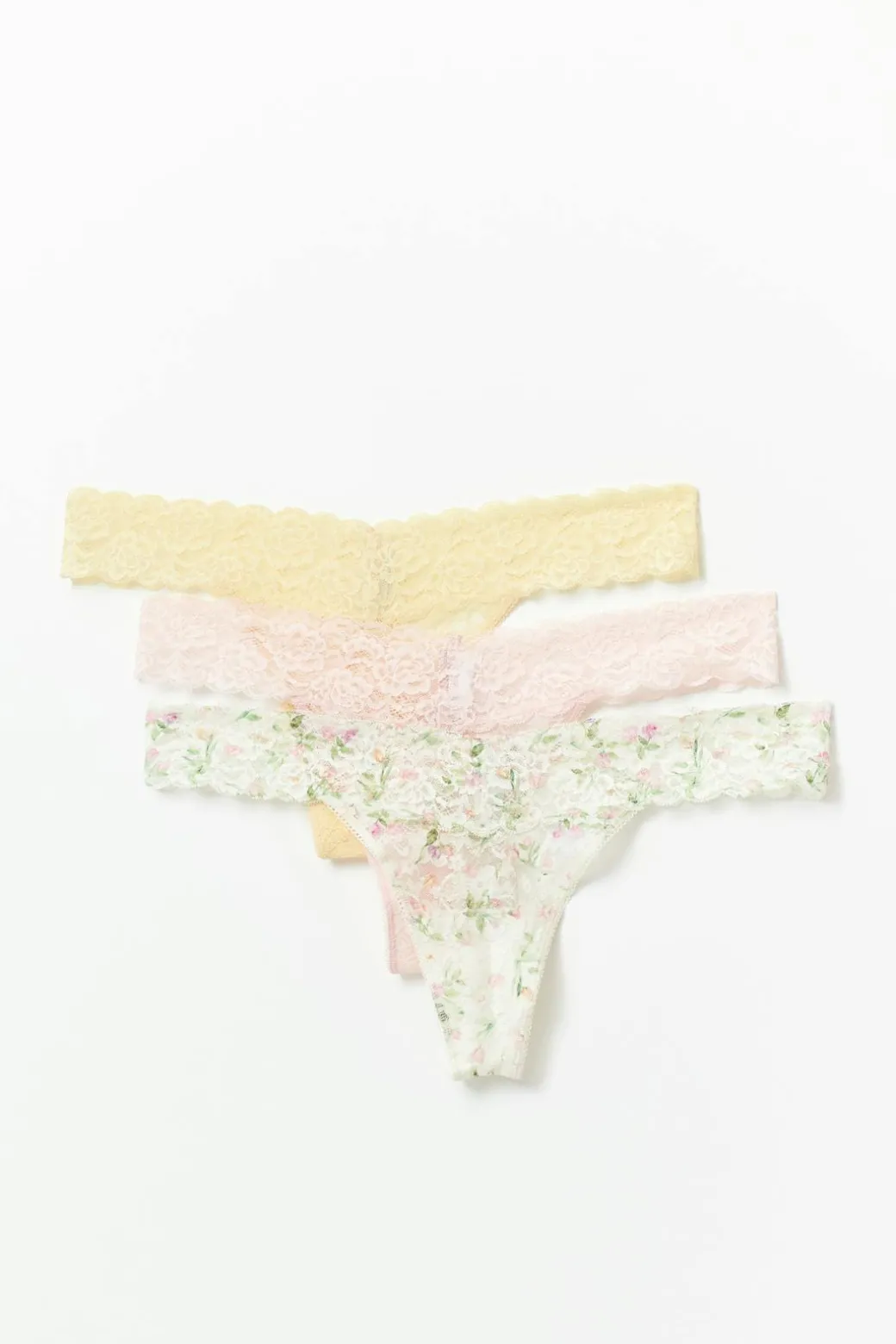 3-pack lace string