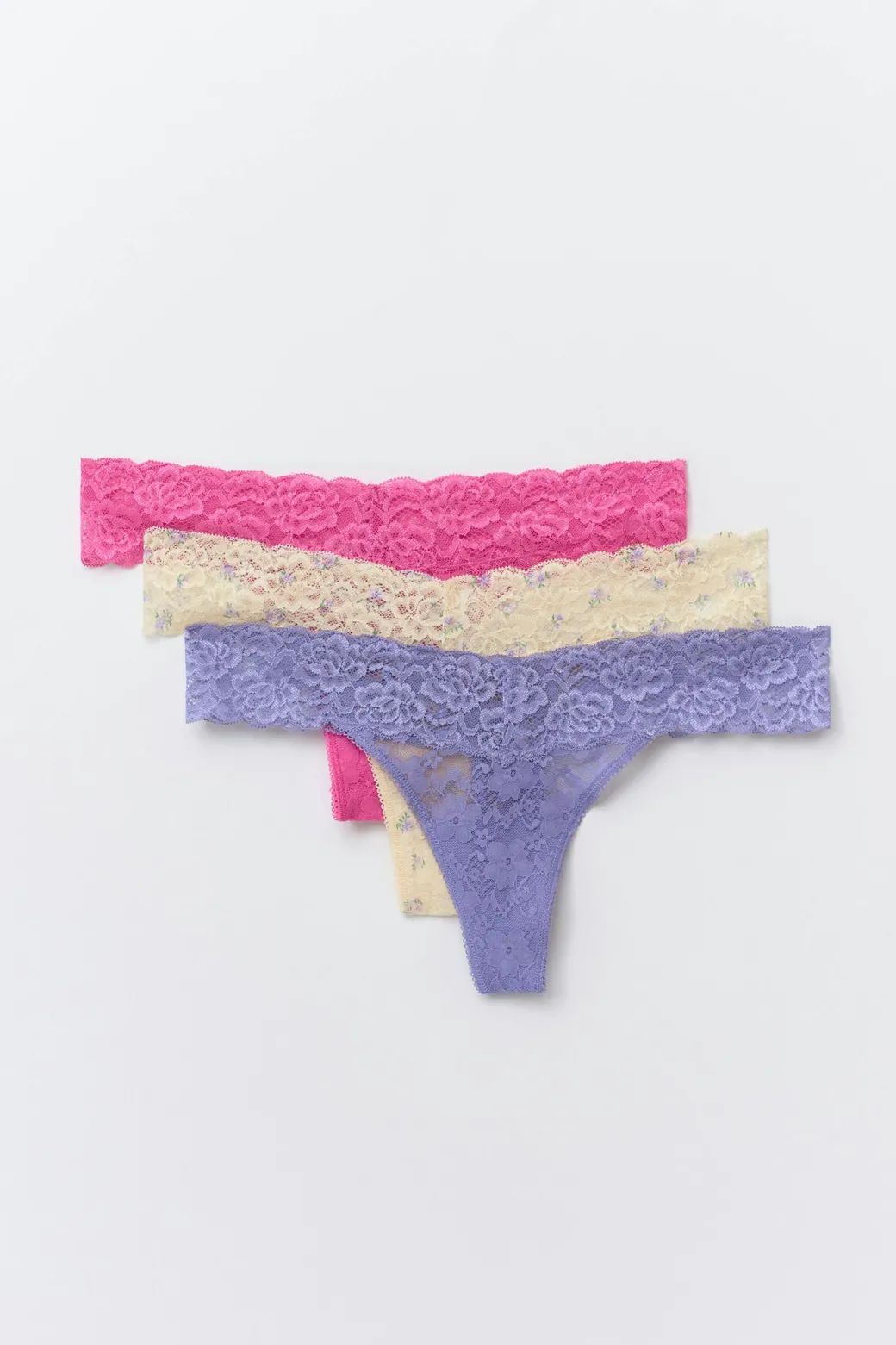 3-pack lace string