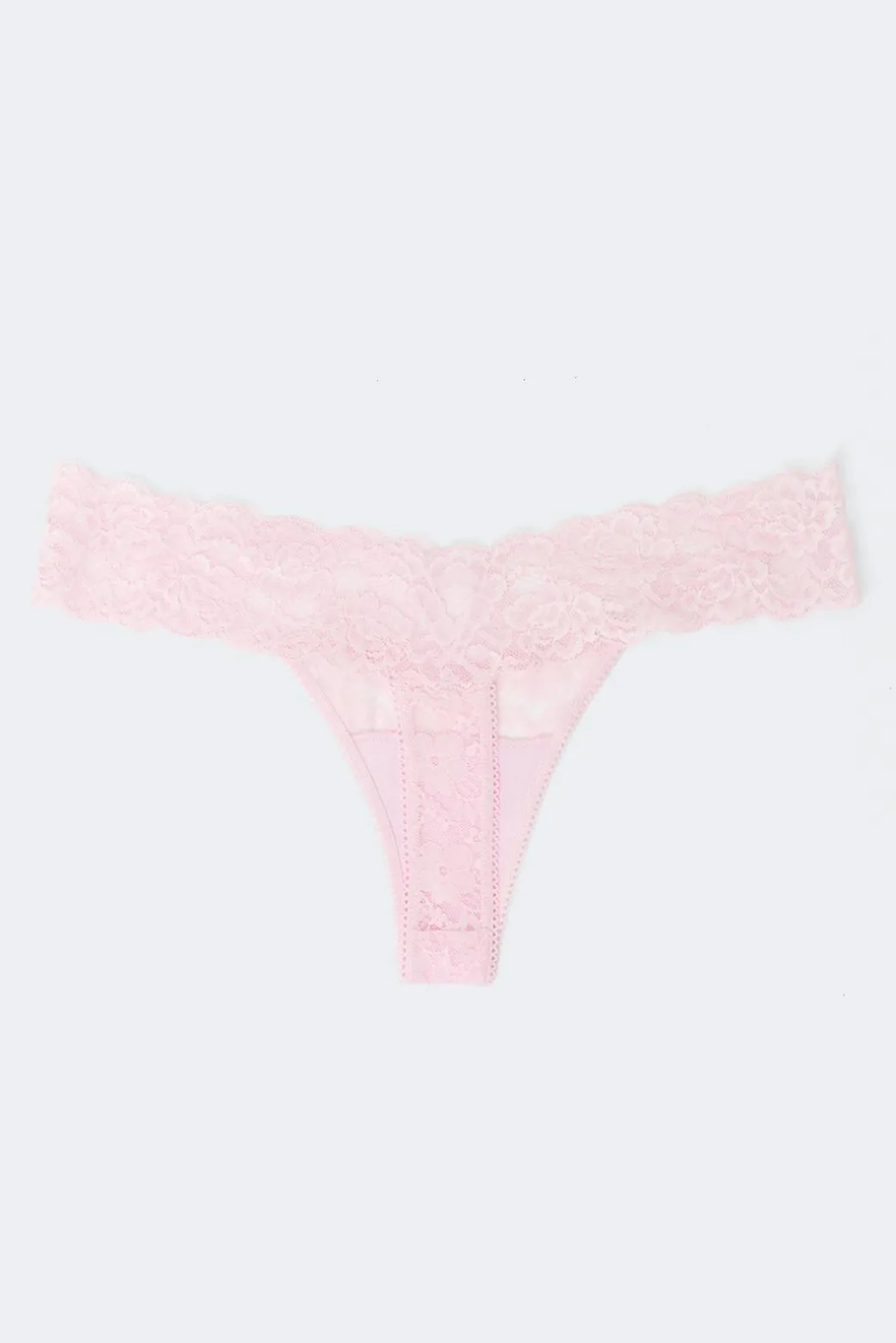 3-pack lace thong