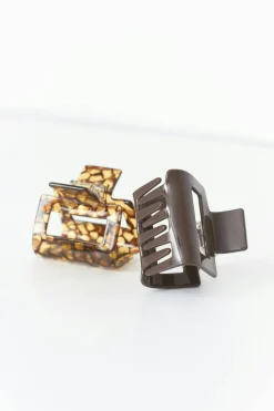 2-pack mini square hair clip