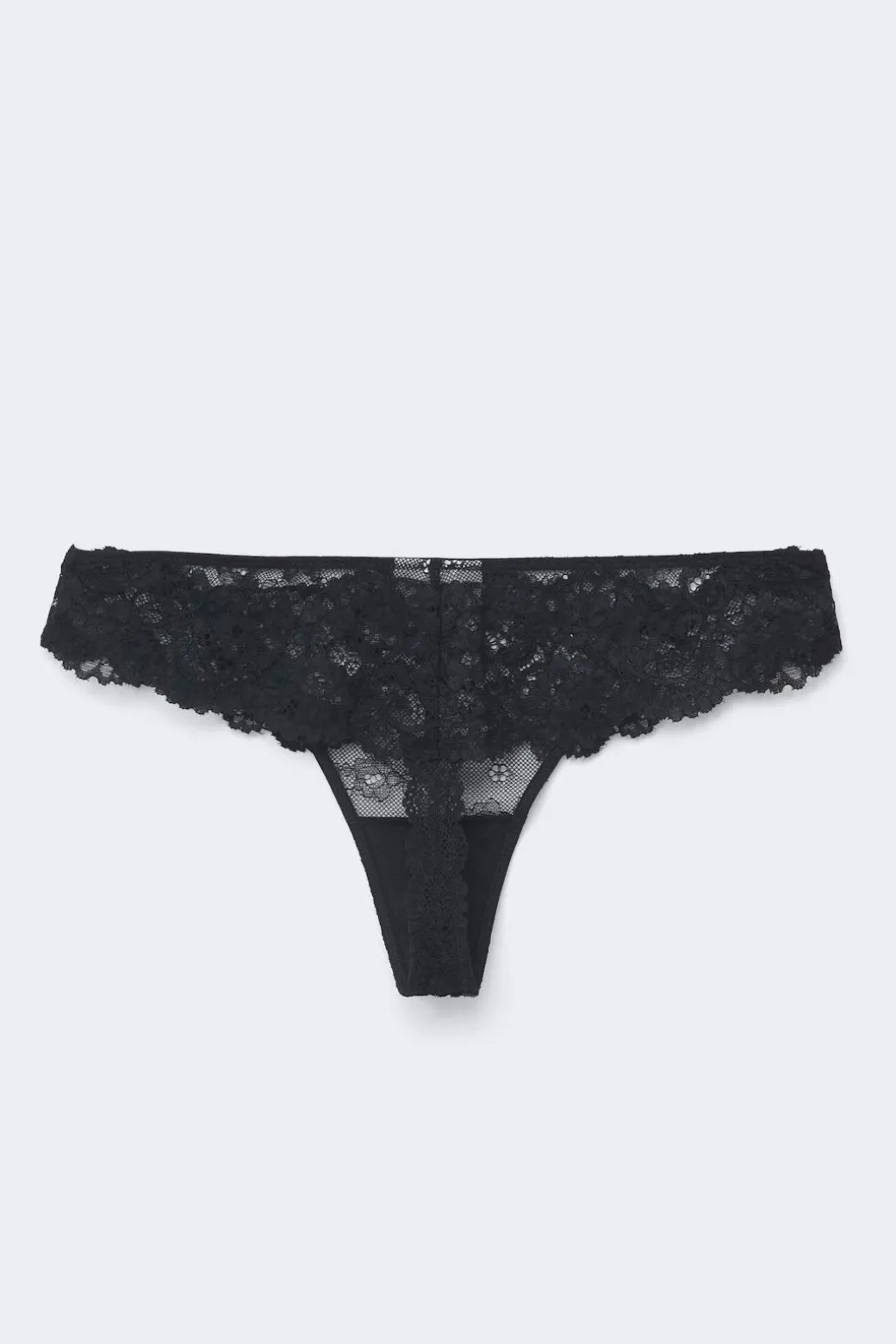 3-pack scallop lace thong