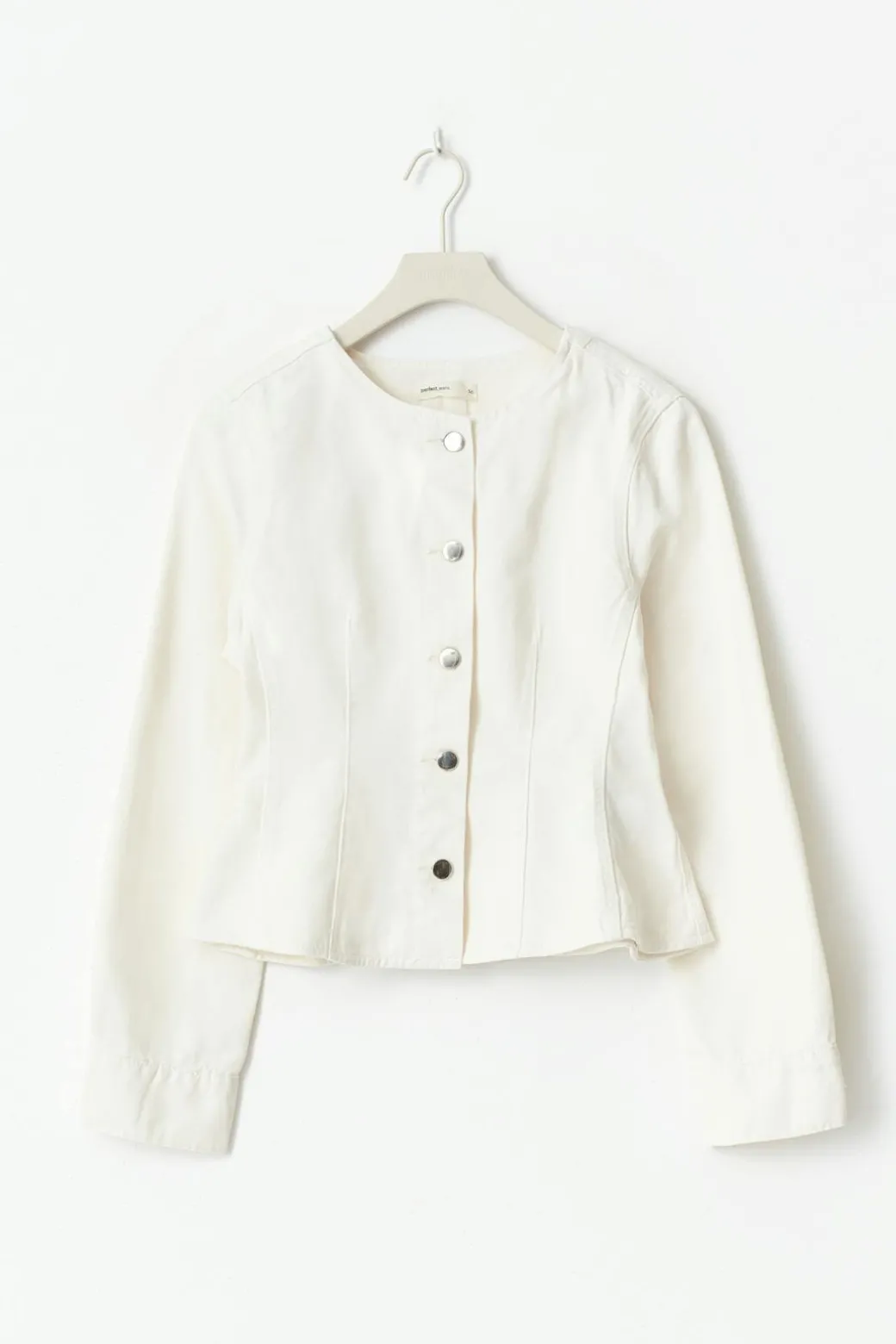 Peplum denim jacket