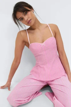 Peplum loungewear top