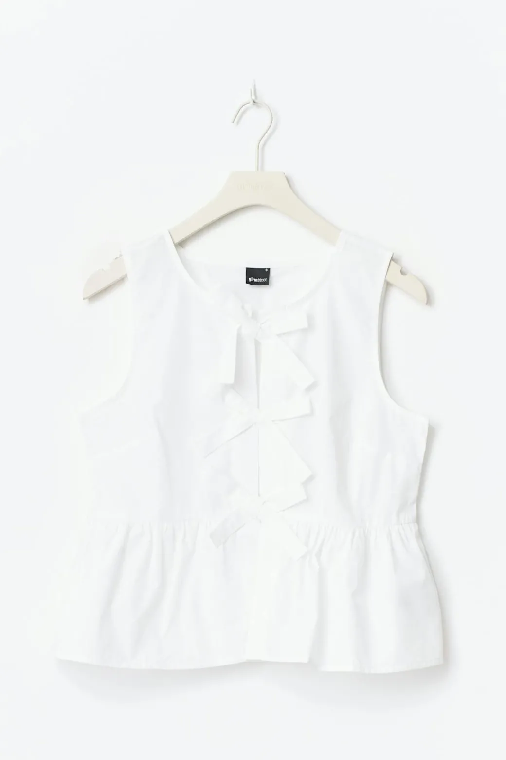 Peplum tie top