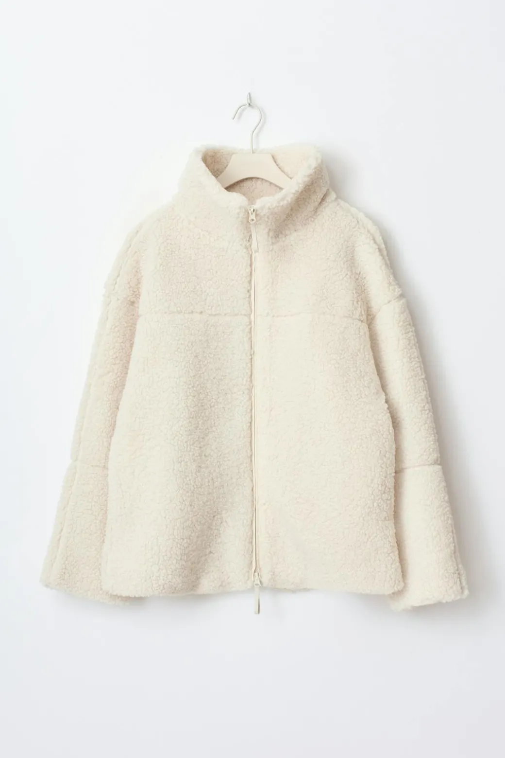 Pile zip jacket