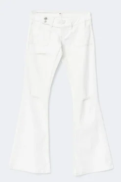 14+ pleated flare jeans tall