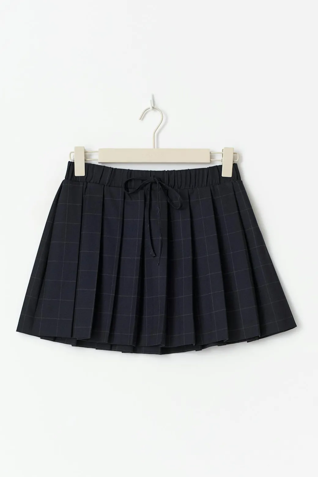 Pleated mini skirt