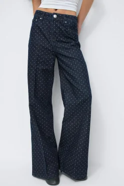 Polka dot jeans