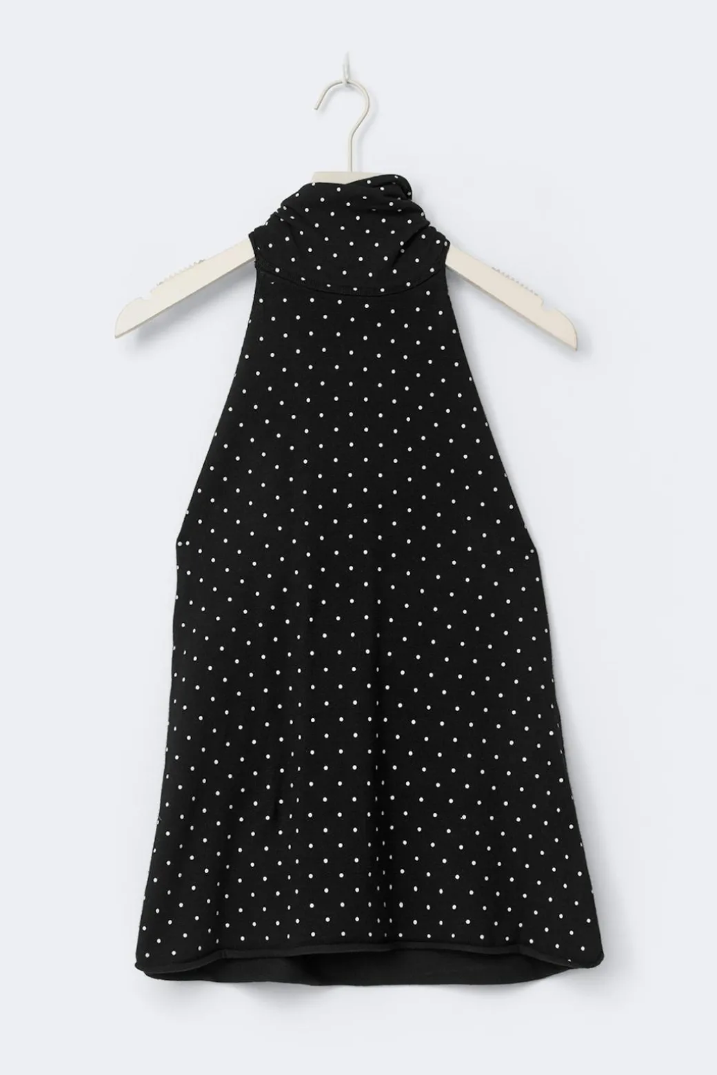 Polka dot knitted top