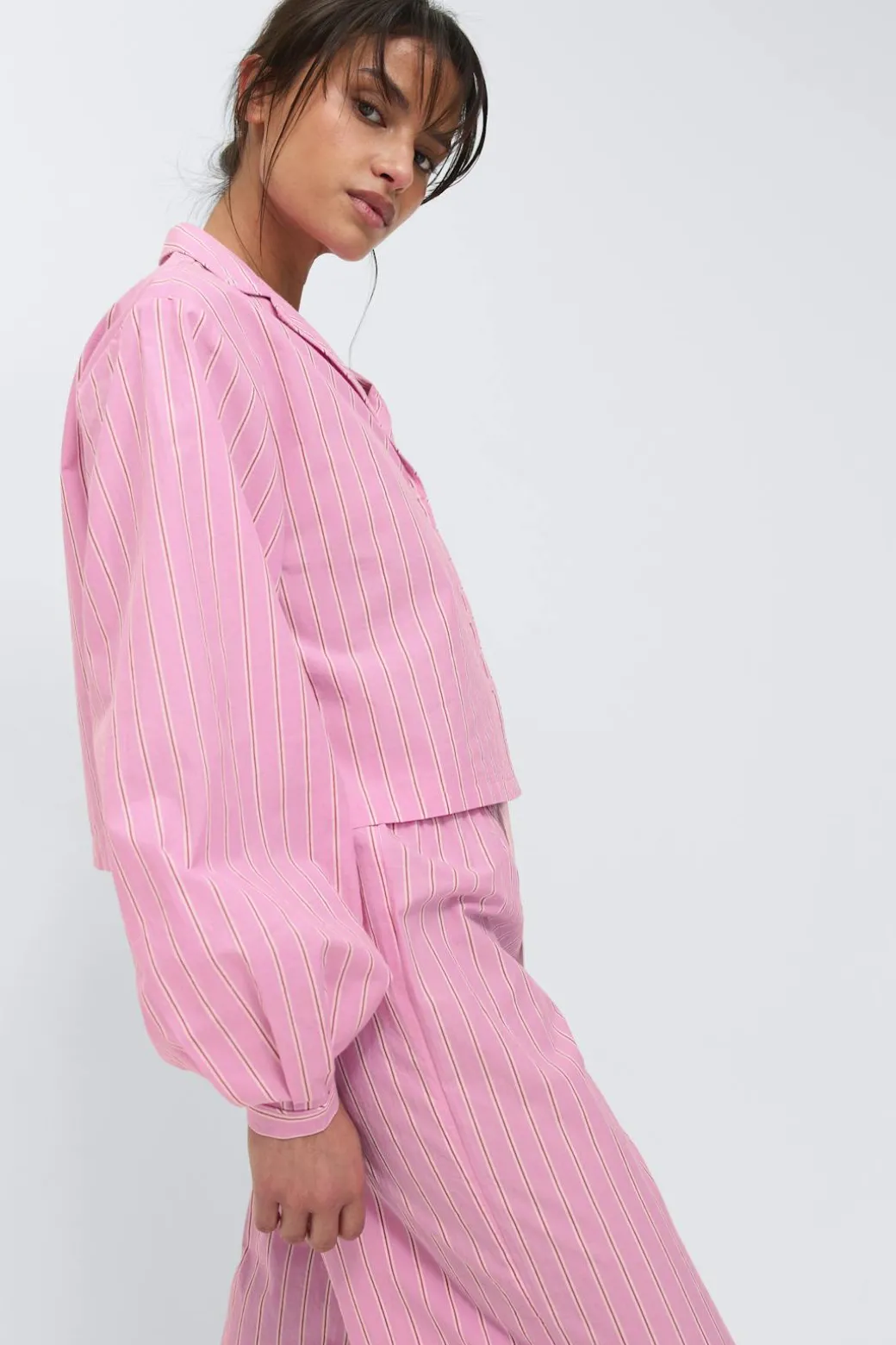 Poplin pyjamas shirt