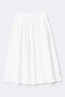 Poplin skirt