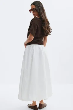 Poplin skirt