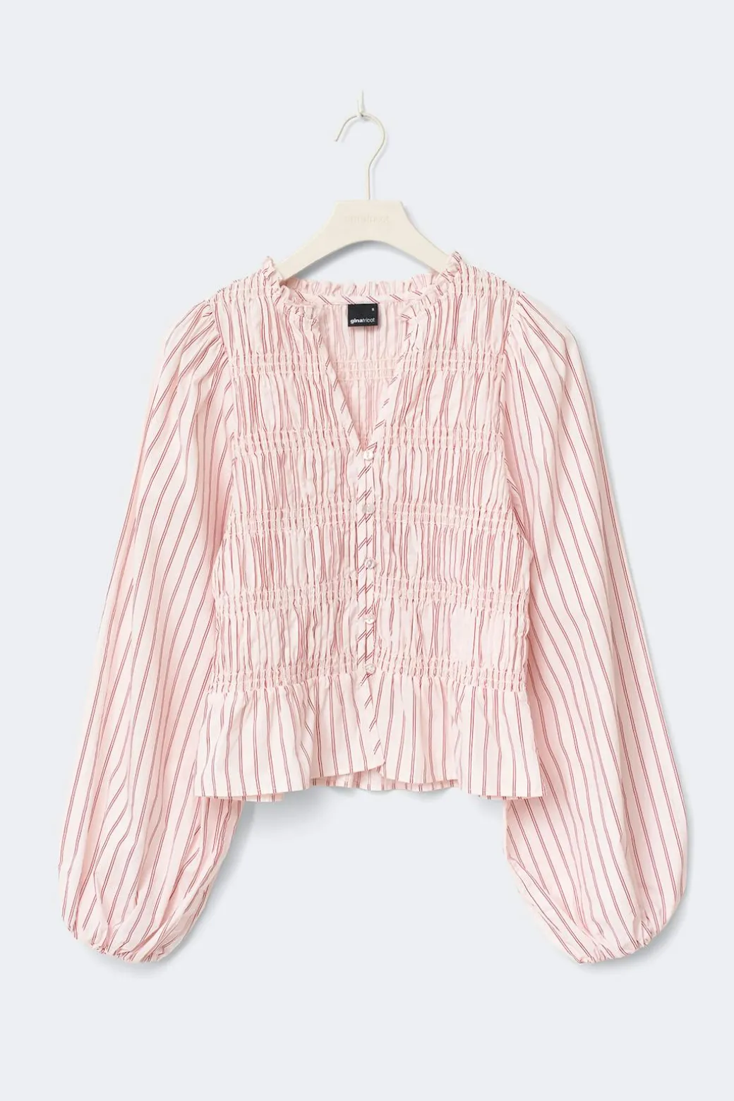 Poplin smock blouse