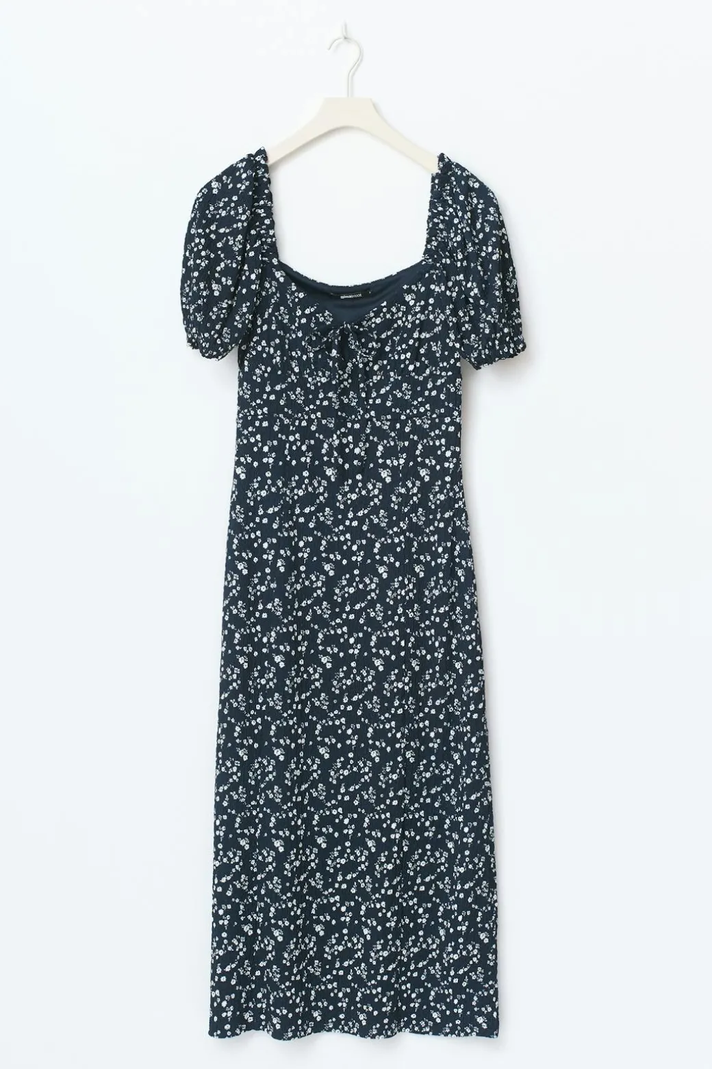 Puff sleeve midi dress