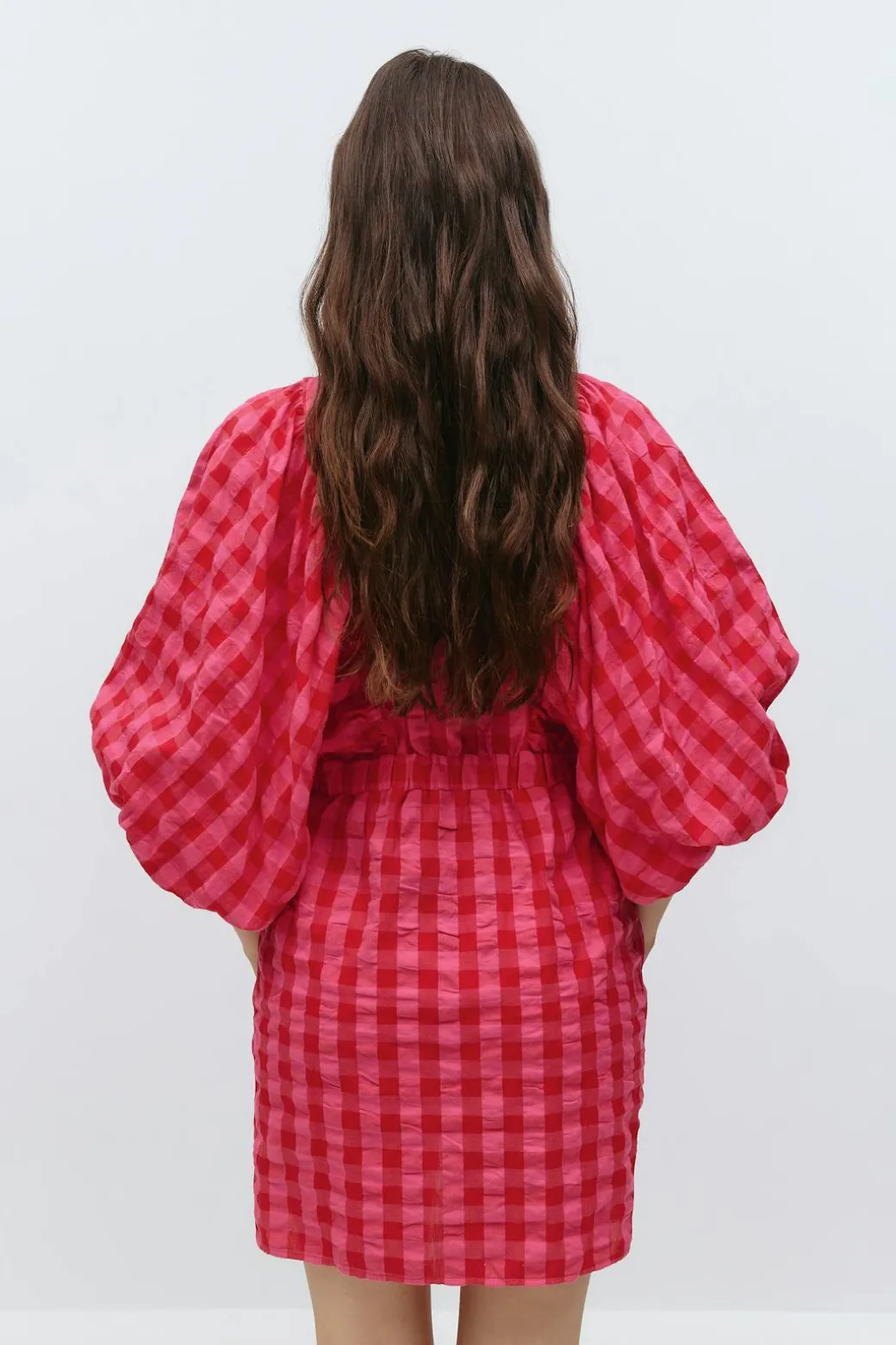 Puff sleeve mini dress