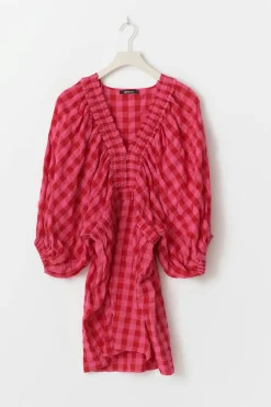 Puff sleeve mini dress