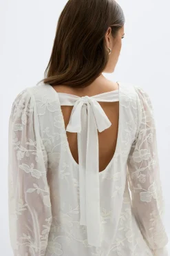 Puff sleeve mini dress