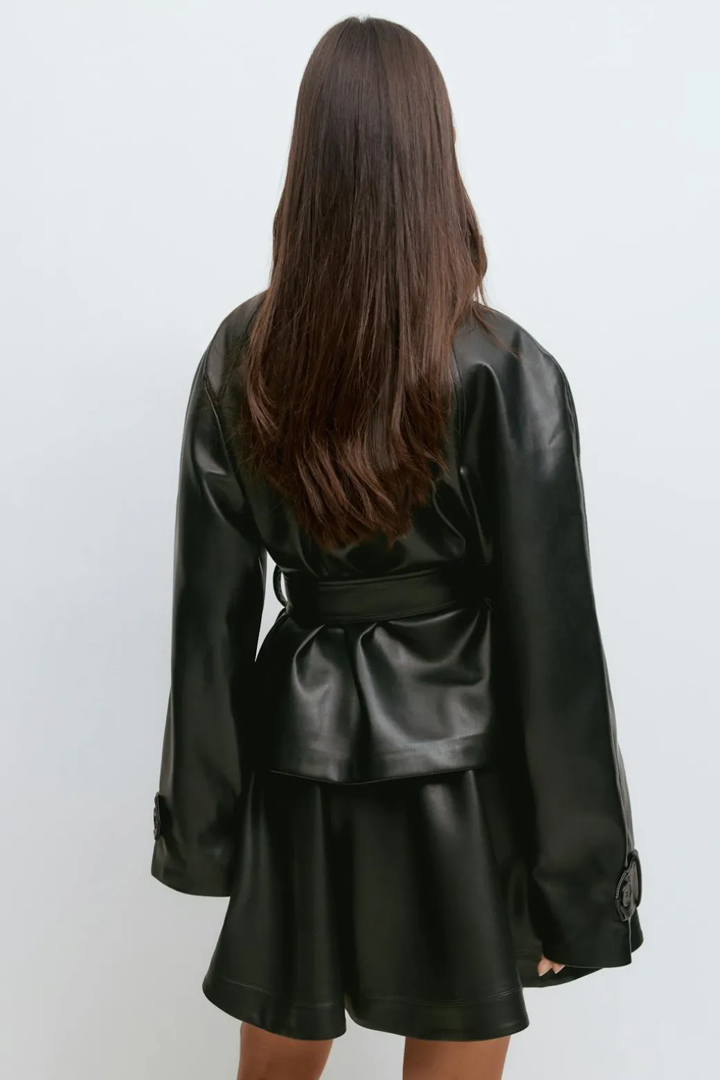 Pu mini skirt