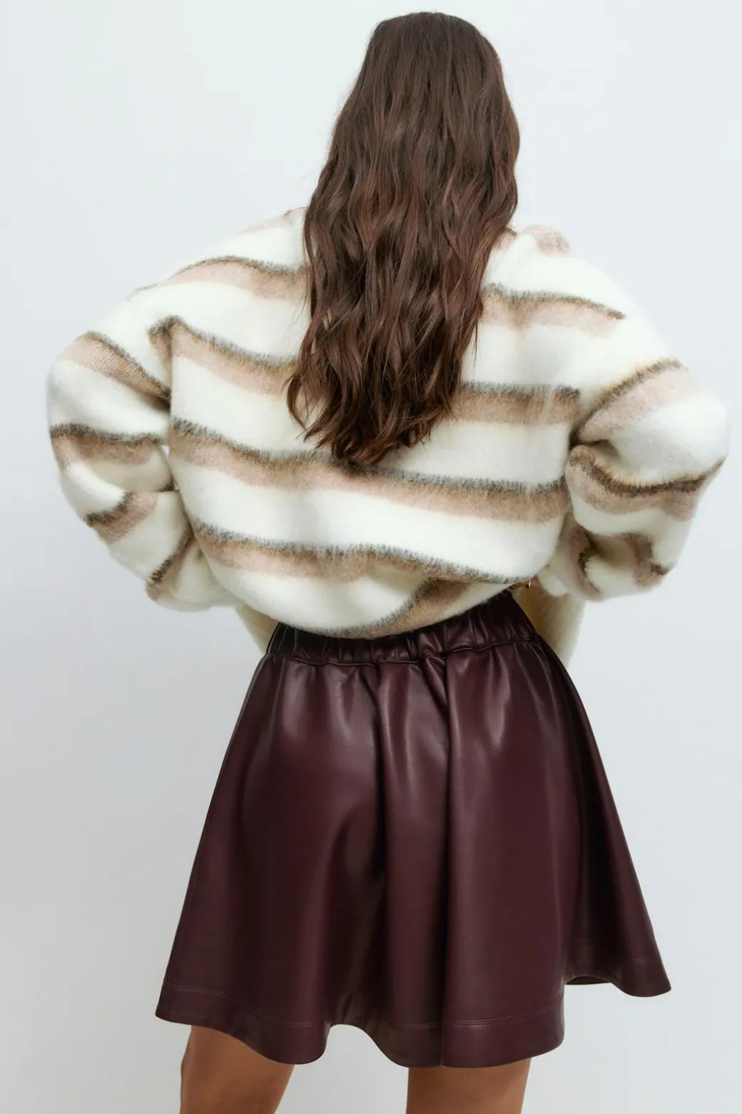Pu mini skirt